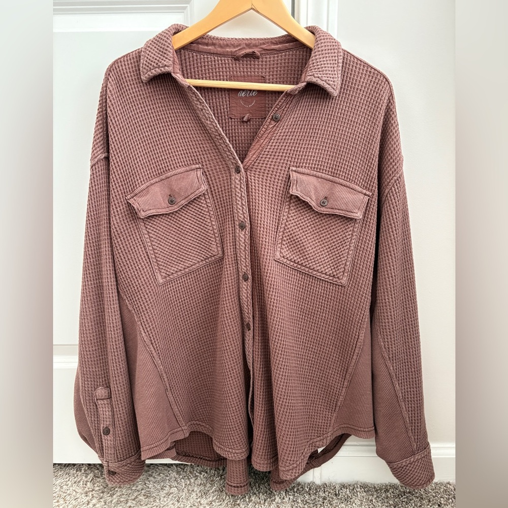 Aerie Waffle Knit Shirt